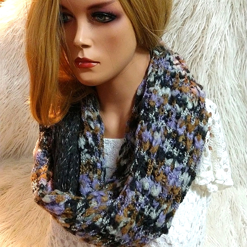 Renee's NYC Accessories Mixed Knit Neck Scarf